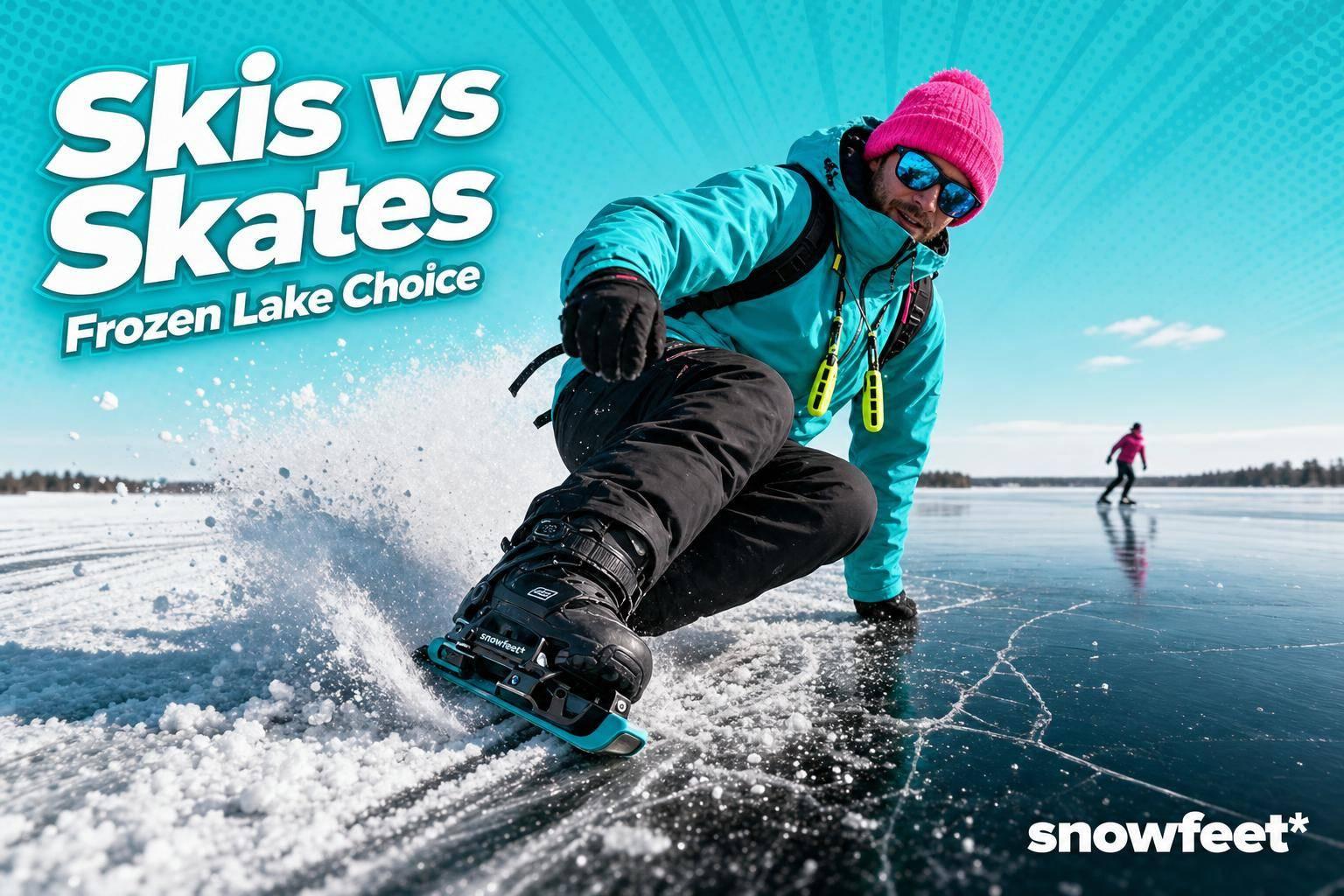 Short Skis vs Ice Skates for Frozen Lakes - snowfeet*