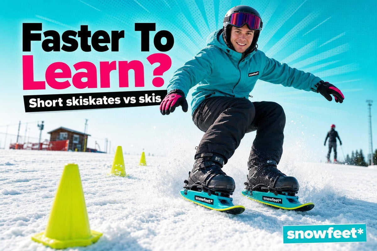 Skiskating vs Skiing for Beginners: Faster to Learn? - snowfeet*
