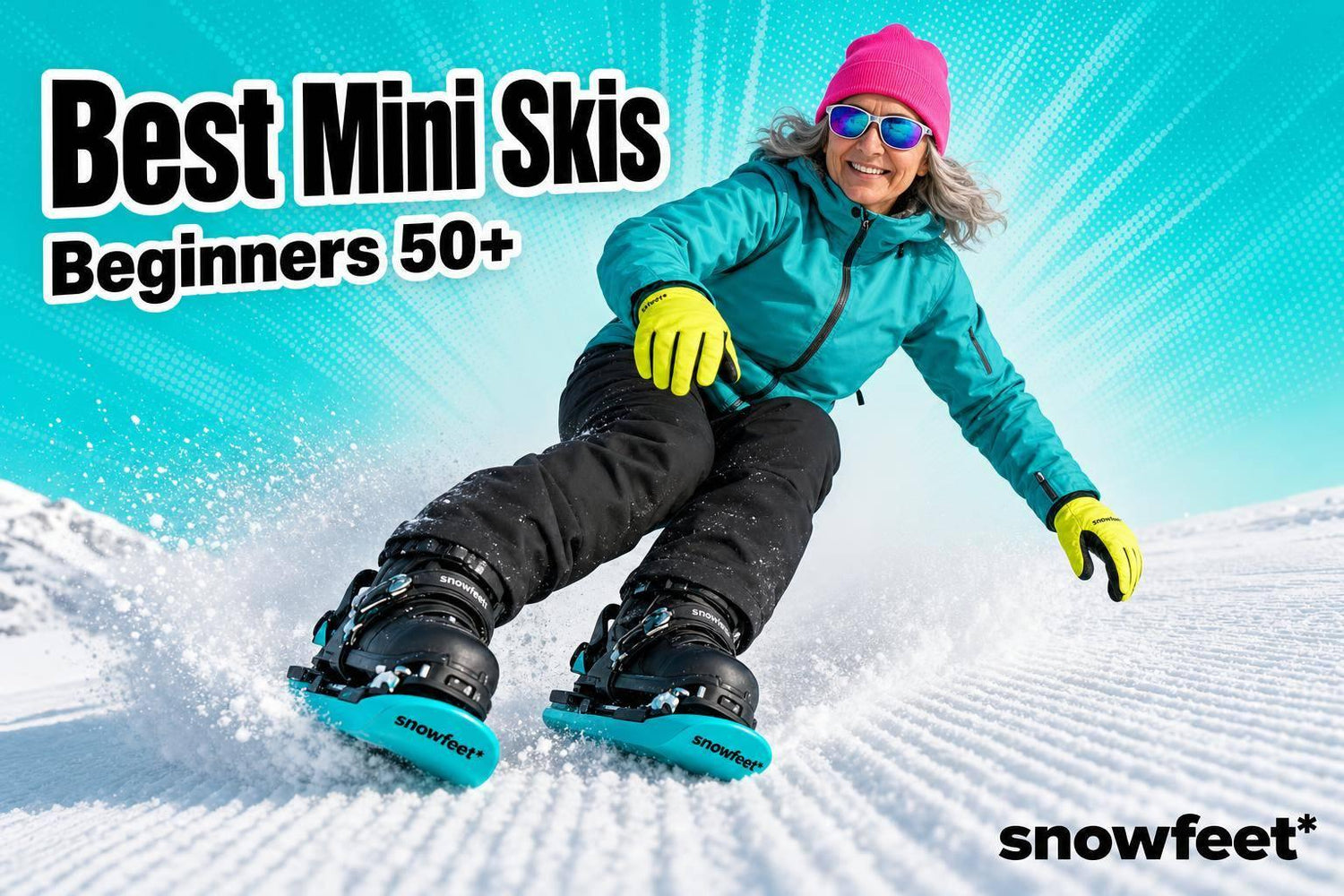 Best Mini Skis for Beginners Over 50 - snowfeet*