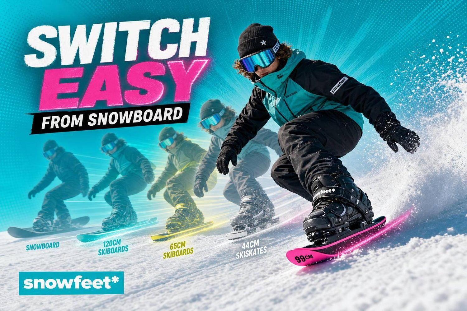 Best Skiboards for Switching From Snowboarding - snowfeet*