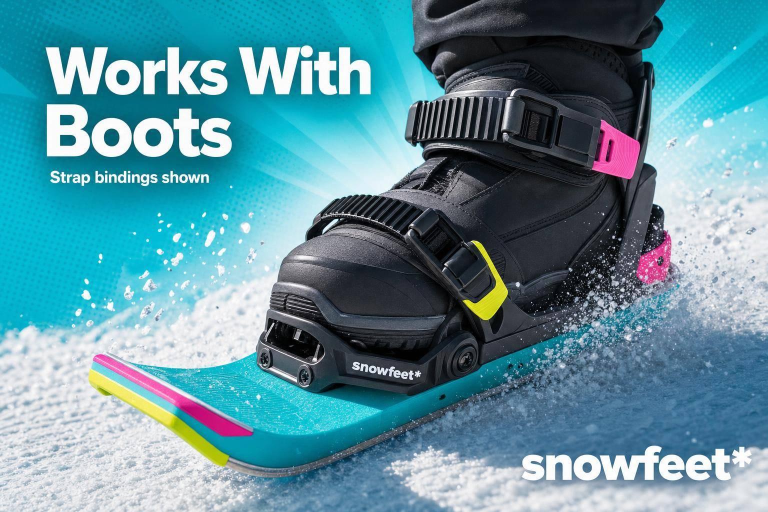 Which Short Skis Work With Snowboard Boots? - snowfeet*