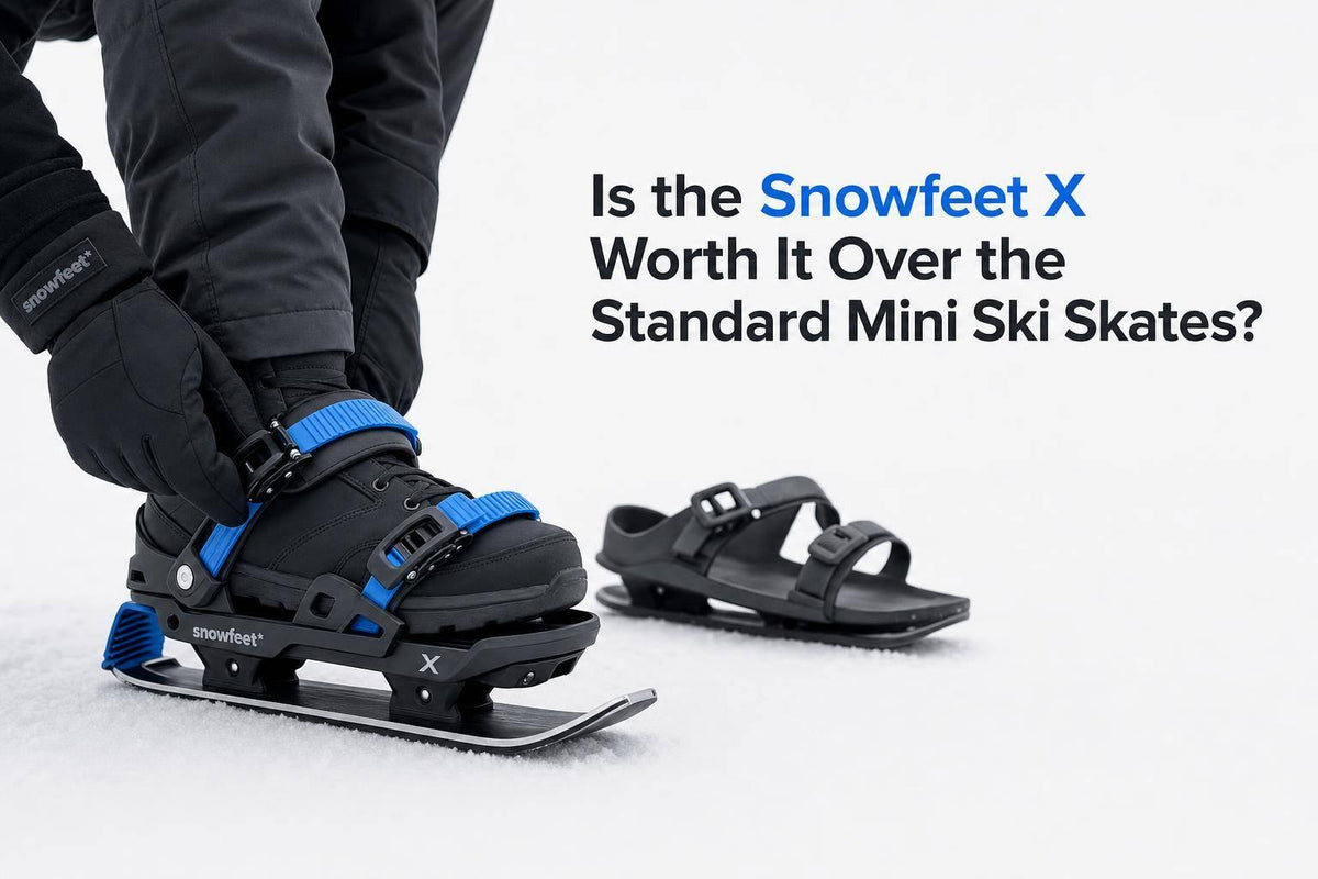 Is the Snowfeet X Worth It Over the Standard Mini Ski Skates? - snowfeet*