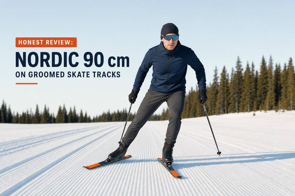 Honest Review: NORDIC 90 cm on Groomed Skate Tracks - snowfeet*