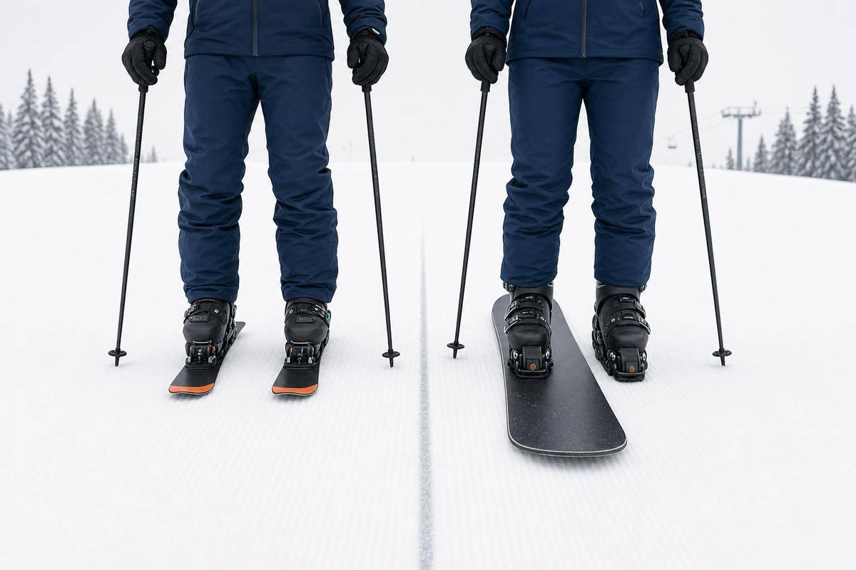 Skiblades vs Mono-Ski for One-Board Skiing - snowfeet*