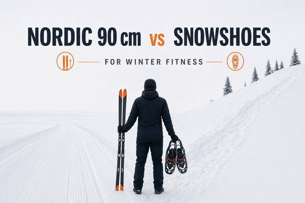NORDIC 90 cm vs Snowshoes for Winter Fitness - snowfeet*