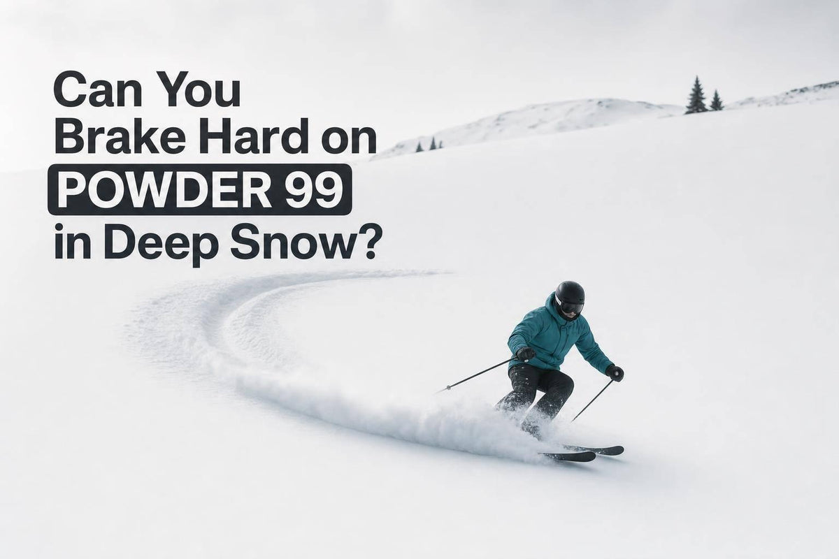 Can You Brake Hard on POWDER 99 in Deep Snow? - snowfeet*