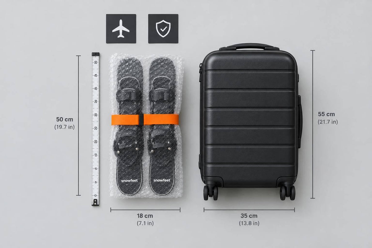 Are Snowfeet Hard to Travel With on a Plane? - snowfeet*