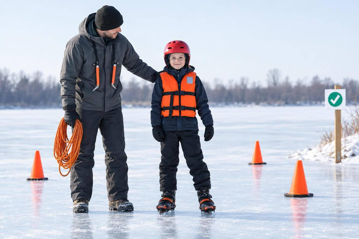 Are Icefeet Safe for Kids on a Frozen Pond? - snowfeet*