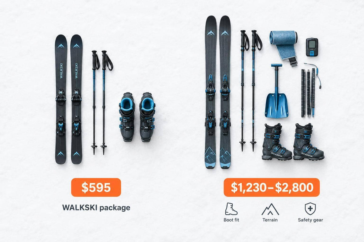 How Much Is WALKSKI Compared to a Touring Setup?