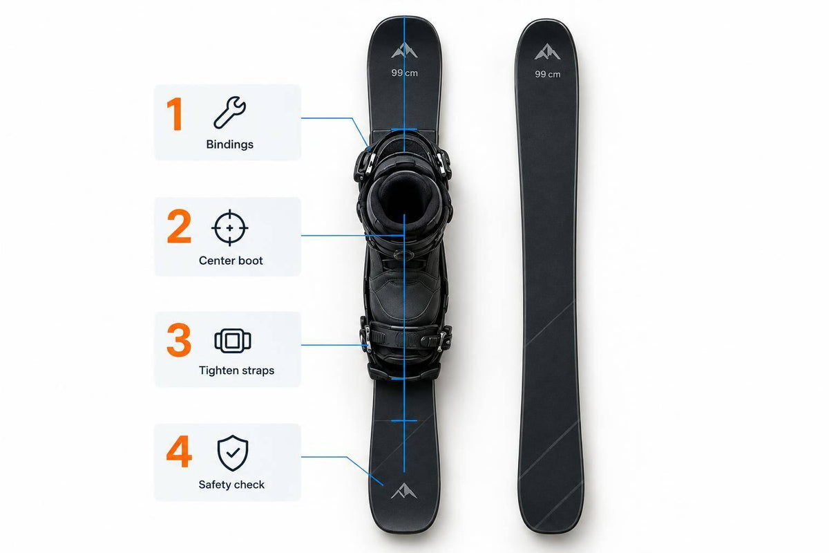 Setting Up 99 cm Skiblades for Snowboard Boots - snowfeet*