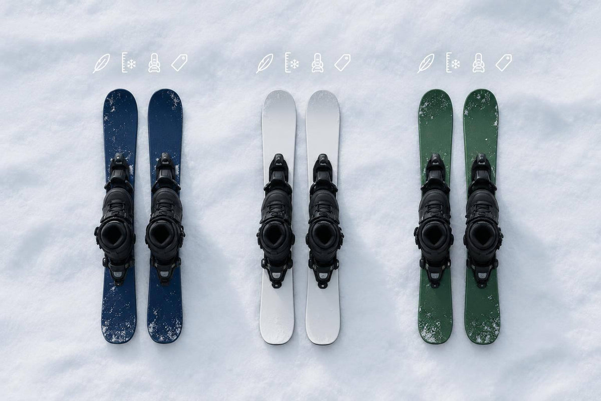 Best Short Skis for Snowboard Boots in Deep Snow - snowfeet*