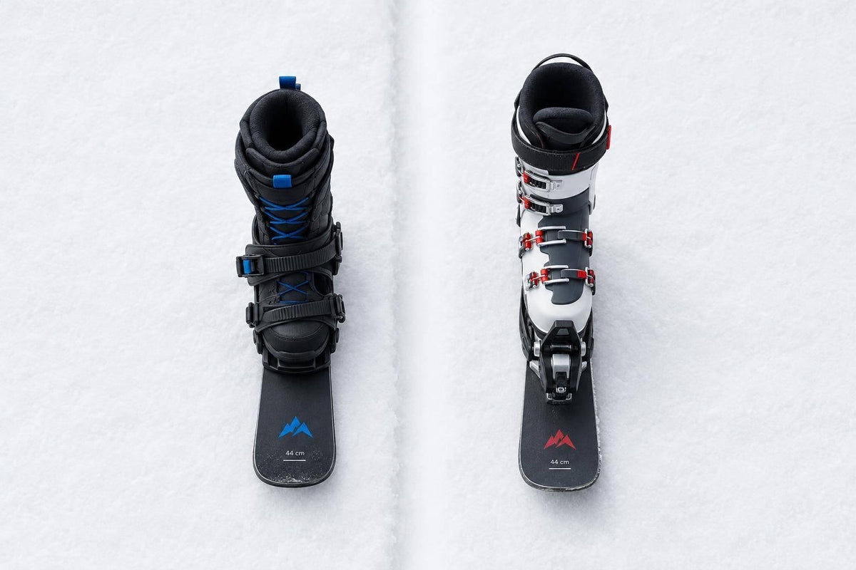 Soft Snowboard Boots vs Hard Ski Boots on Skiskates - snowfeet*
