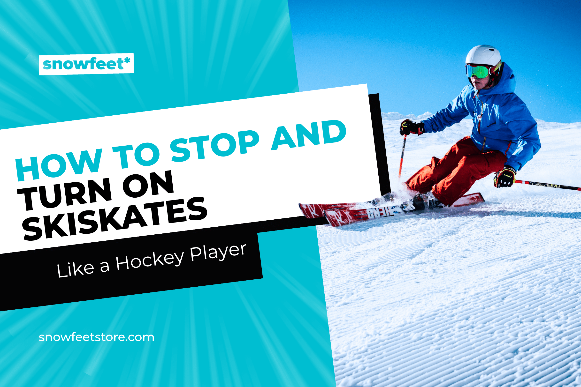 How to Stop and Turn on Skiskates Like a Hockey Player - snowfeet*