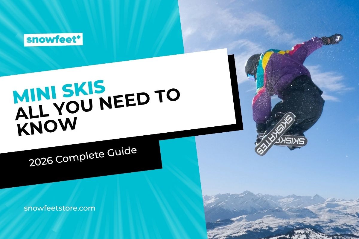 Snowfeet blog title image for article Mini Skis - All You Need to Know