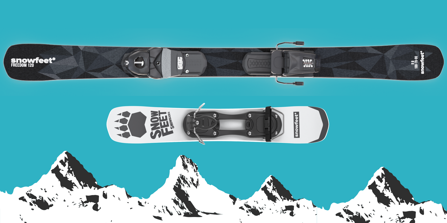 Skiboards skiblades snowblades short skis Snowfeet