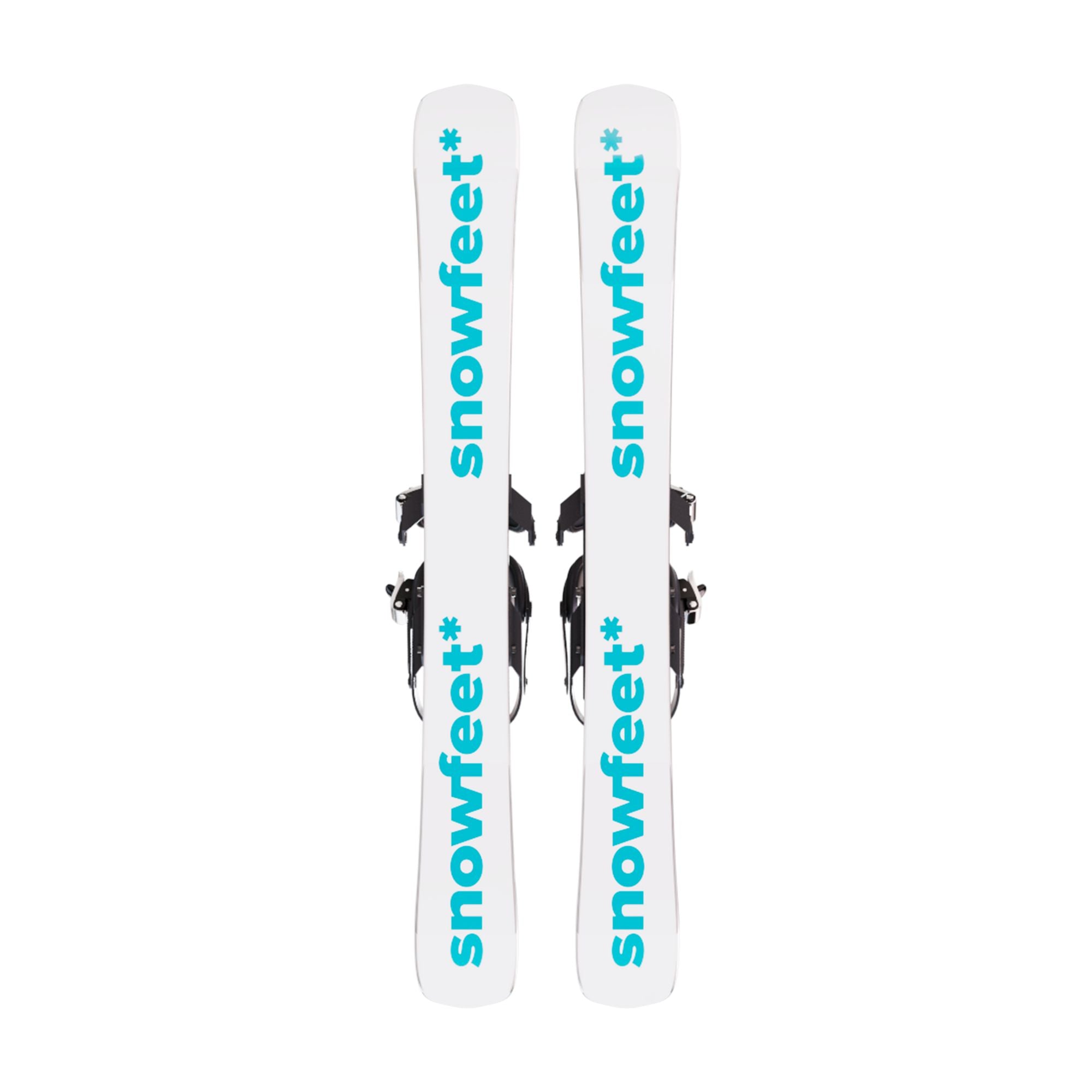 skiboards snowblades short ski 99 snowfeet mini little ski skiblades for snowboard boot with snowboard boot bindings blue turquoise