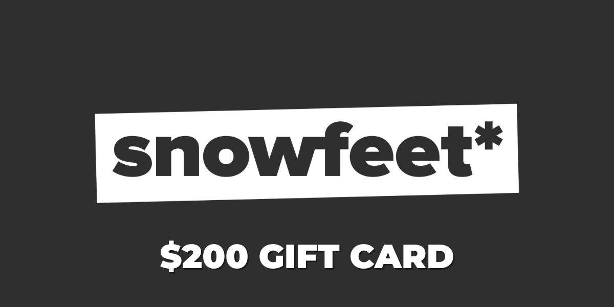 Snowfeet* Dárkový poukaz - $50 | $100 | $200 | $300 | $400 | $500