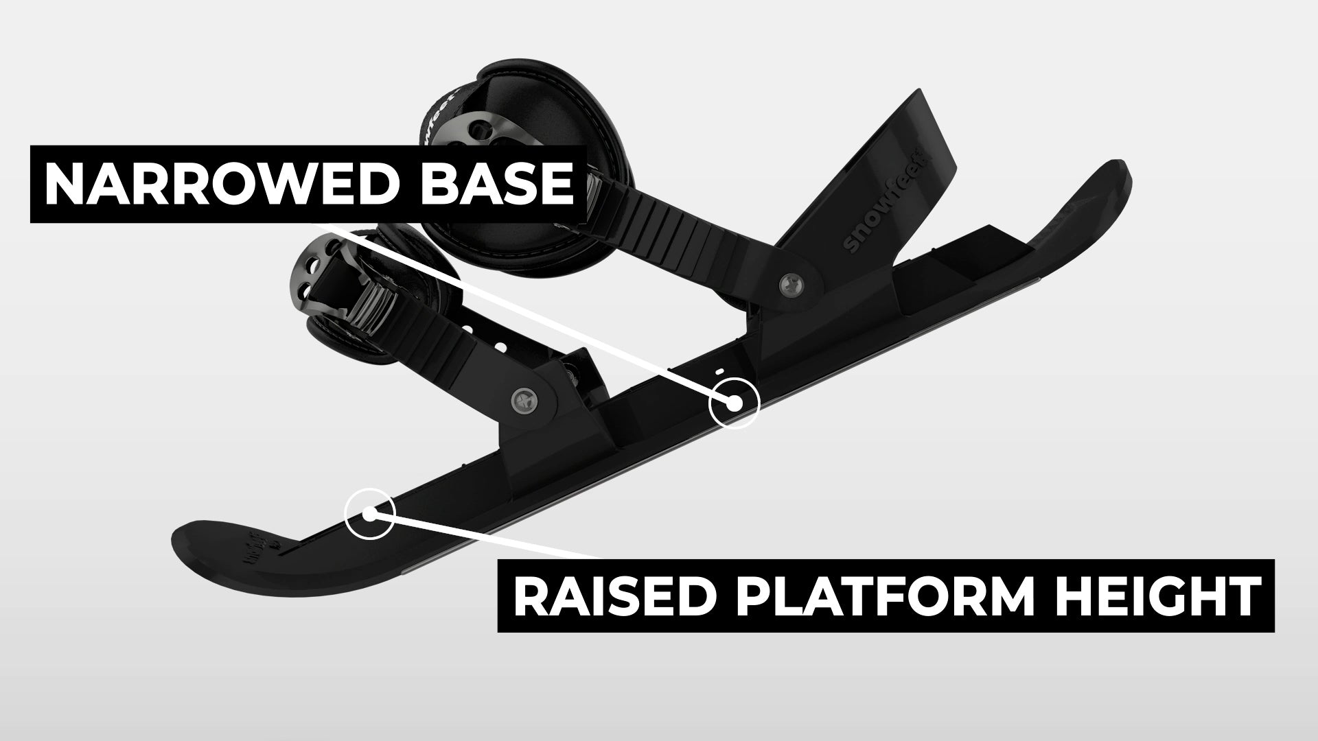 スノーフィート FEET PRO Snowfeet PRO - Mini Ski Skates - Pro Model | Official