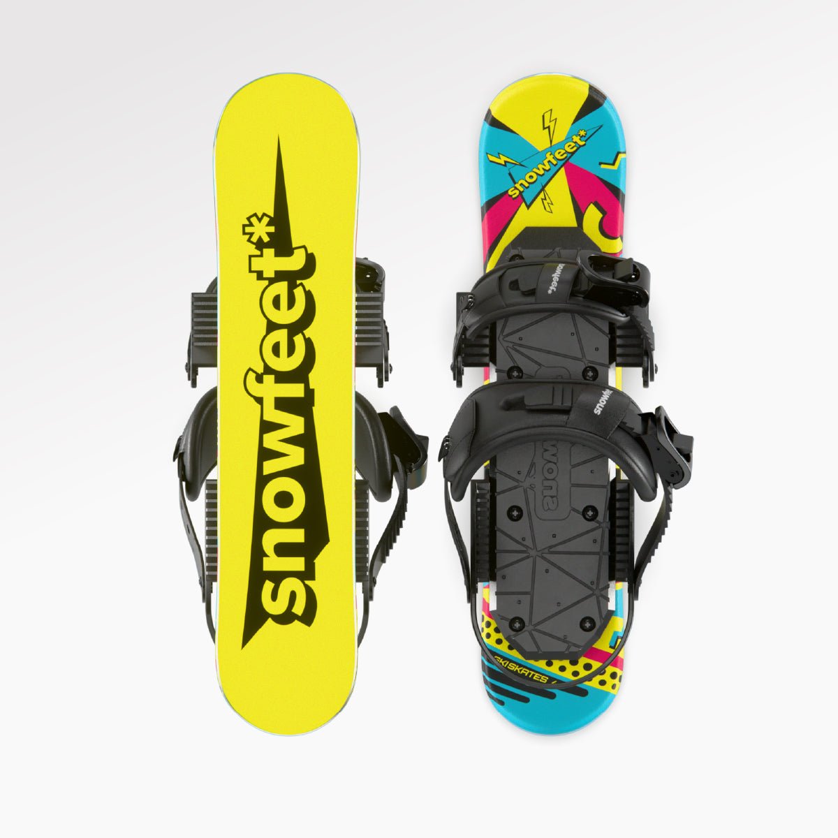 Snowfeet* Skiskates 44 CM | Skates for Ski Slopes | Skiblades Mini