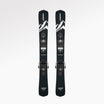 Skiboards Snowblades Short Mini Skis - snowfeet* 99CM. Product photo, wood core skis,pro ski binding, black mountain color. #Model_Snowfeet 99 CM#Binding_Pro Ski#Color_Black|Mountain Black#TopDown