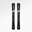 Skiboards Snowblades Short Mini Skis - snowfeet* 99CM. Product photo, wood core skis, simple ski binding, black mountain color. #Model_Snowfeet 99 CM#Binding_Ski#Color_Black|Mountain Black#TopDown