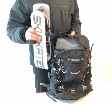 Skiskates. Skates for ski slopes  A combination of skis and skates. They are basically ice skates for ski slopes.  Best for downhill skiing on ski slopes and in snow parks. Snowfeet & Skiskates Reviews. Portable and light. Fits into a backapack. 