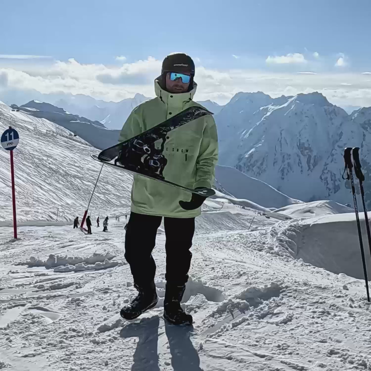 Snowfeet* Short Skis | 99 CM | Mountain | Ski bindings |  Skiblades Skiboards Snowblades - snowfeet*