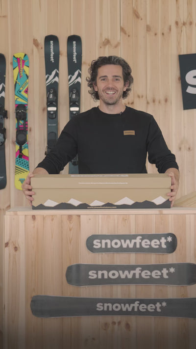 Snowfeet 65 CM vertical unboxed review. Man gives review of short skis - skiblades