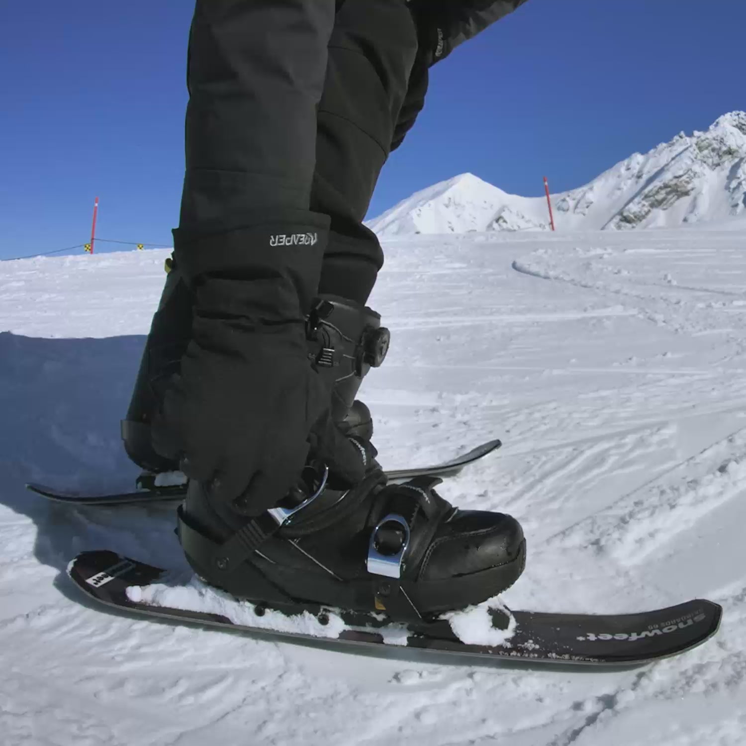 Snowfeet* Skiblades | 65 CM | Skiboards Snowblades Short Mini Skis - snowfeet*