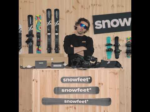 Snowfeet 65 square unboxed review. Man gives short review about short skis