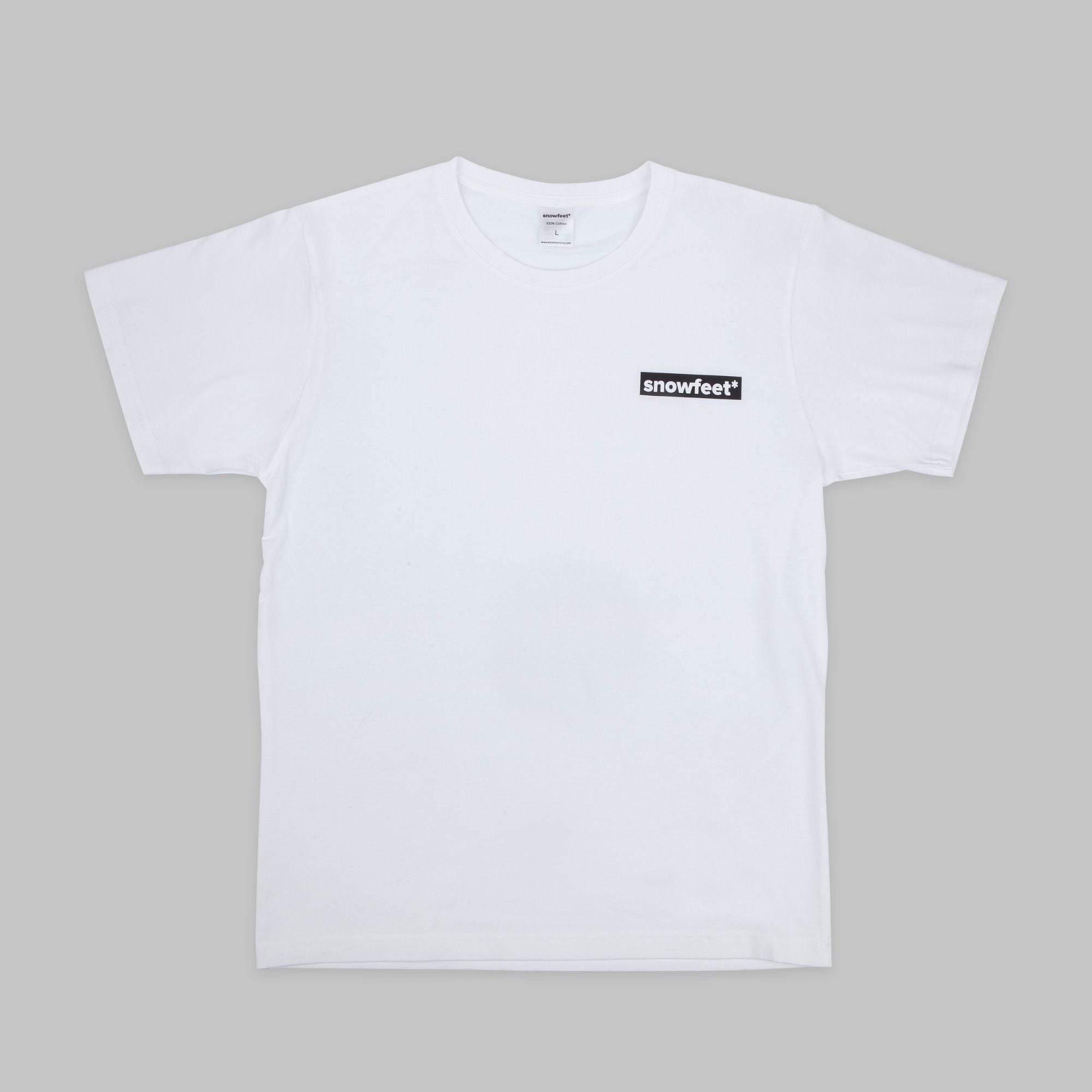 Short Sleeve Snowfeet Logo T-Shirt White - snowfeet*