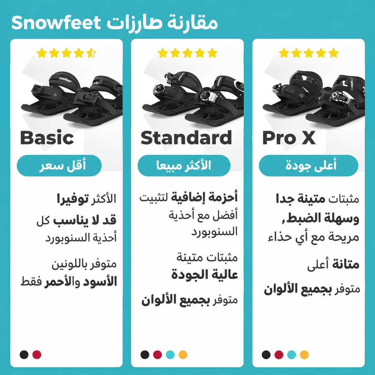 Snowfeet* | Mini Ski Skates | 38 CM - snowfeet*