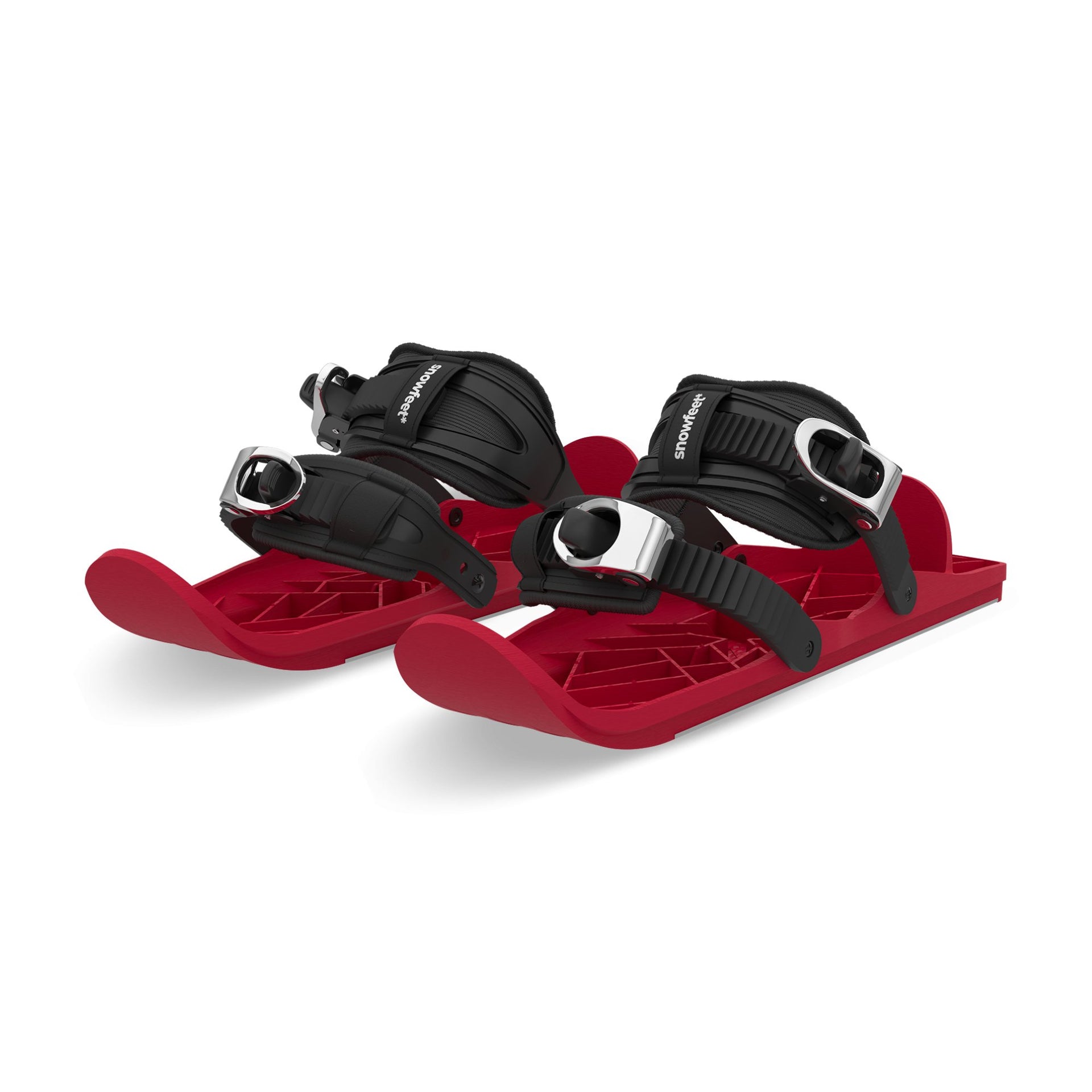 Mini Patins De Ski Courts Réglables - Modèles Enfant/Adulte, Semelle Antidérapante, Nylon+Acier, Sac Inclus - Snowpark