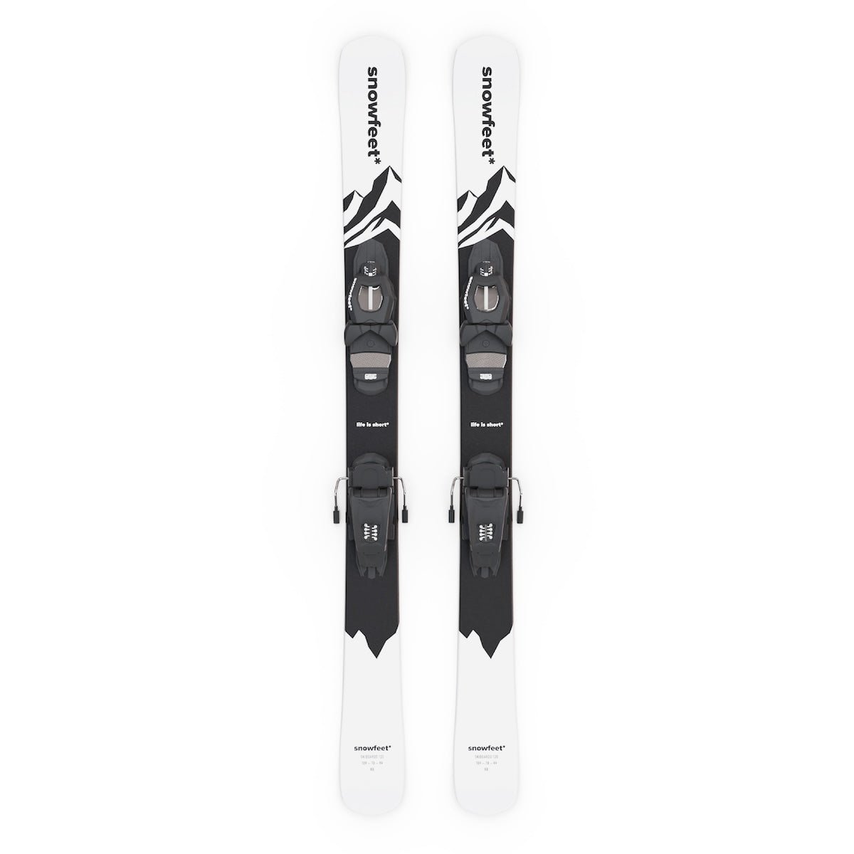 Snowfeet* Short Skis 120 CM | High-Quality Skiblades Snowblades