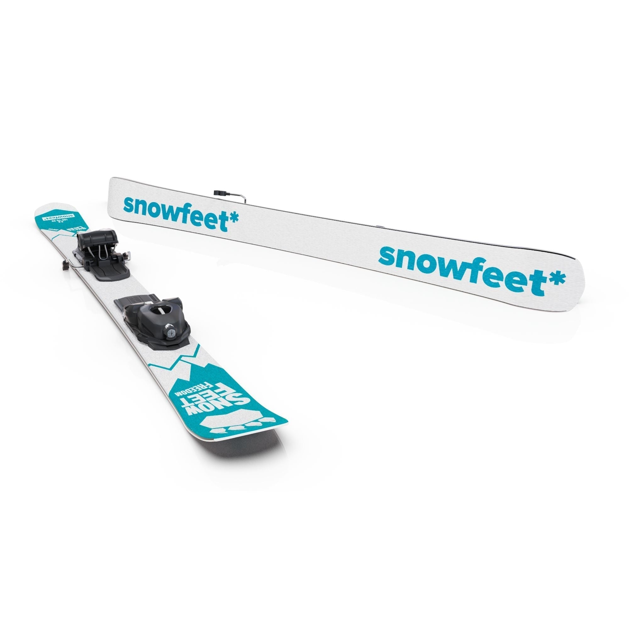 Snowfeet* Short Skis 120 CM | High-Quality Skiblades Snowblades