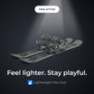 Skis with bindings on a dark background with spotlight effect. Snowfeet 100 cm