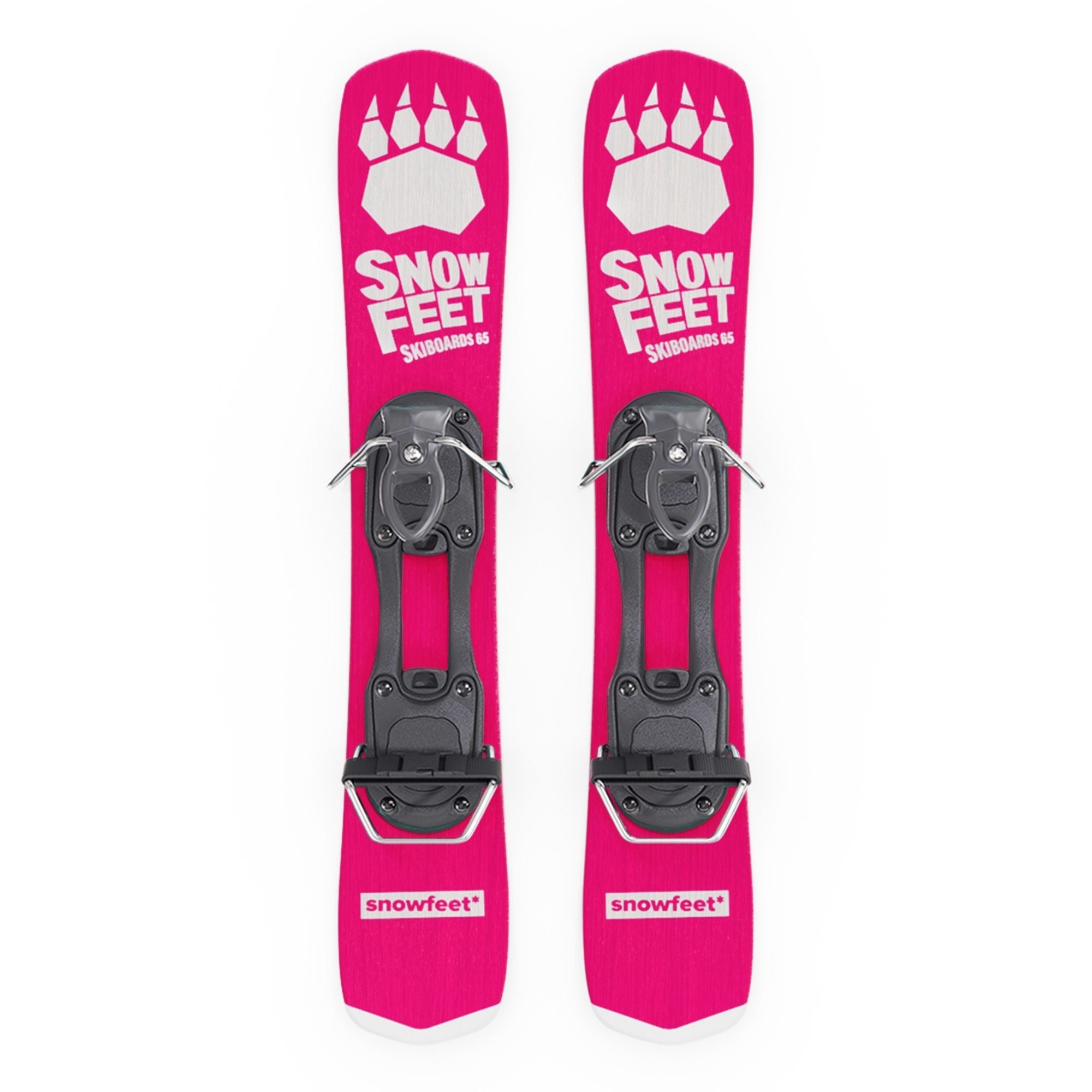 snowfeet-snowblades-for-ski boots-snowboard-boots-black-skiboards-shortski-65cm
