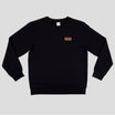 Langarm-Pullover mit Snowfeet-Logo | Schwarzer Pullover